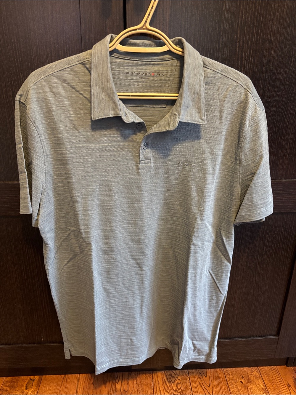 John Varvatos Polo Shirt in Heather Gray